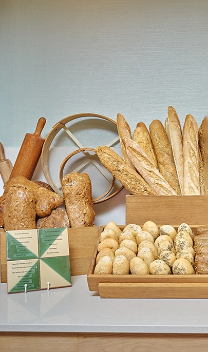 Verschiedene Brotsorten im Hotel MYSEAHOUSE Flamingo